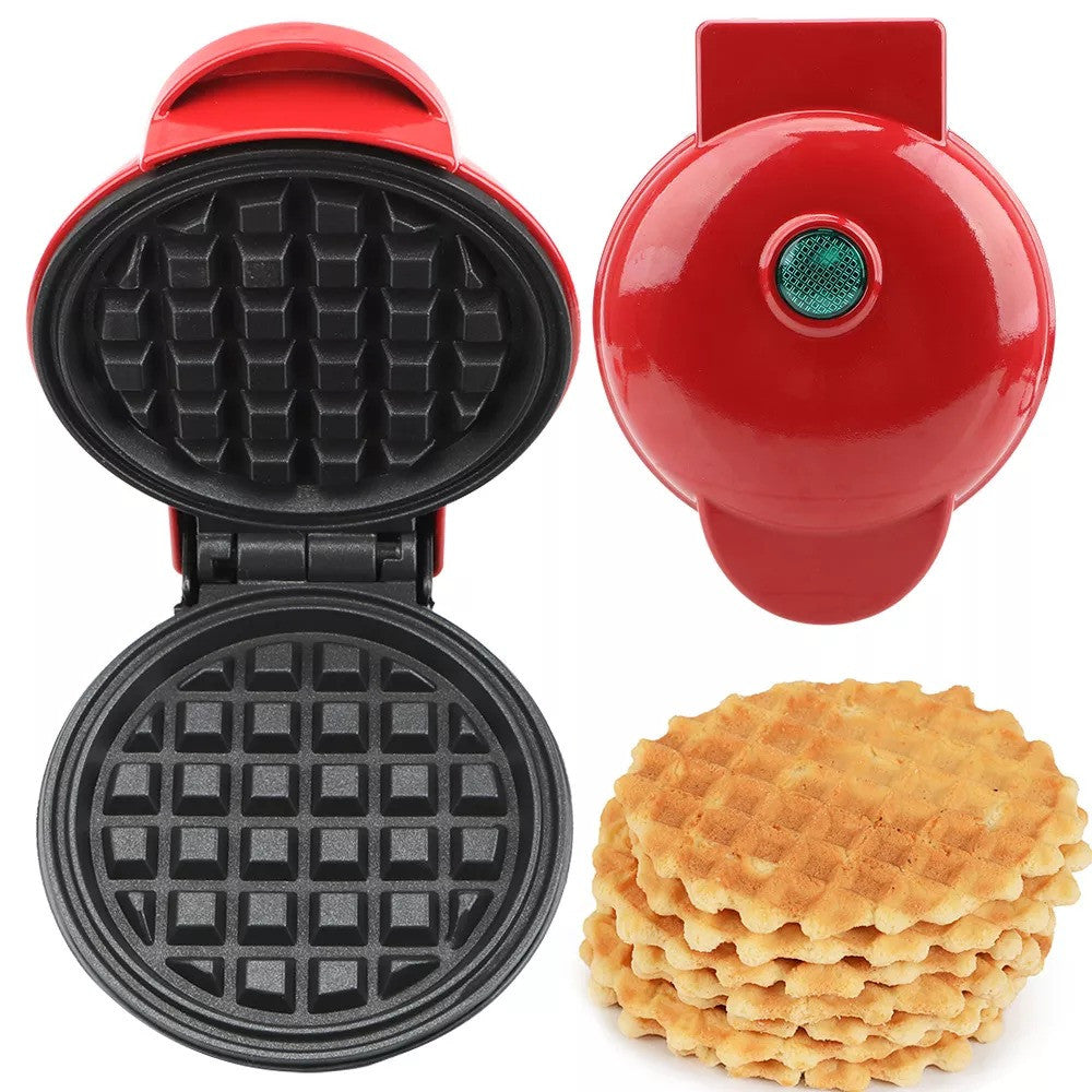 Mini Wafflera Pequeña Electrica Antiadhe