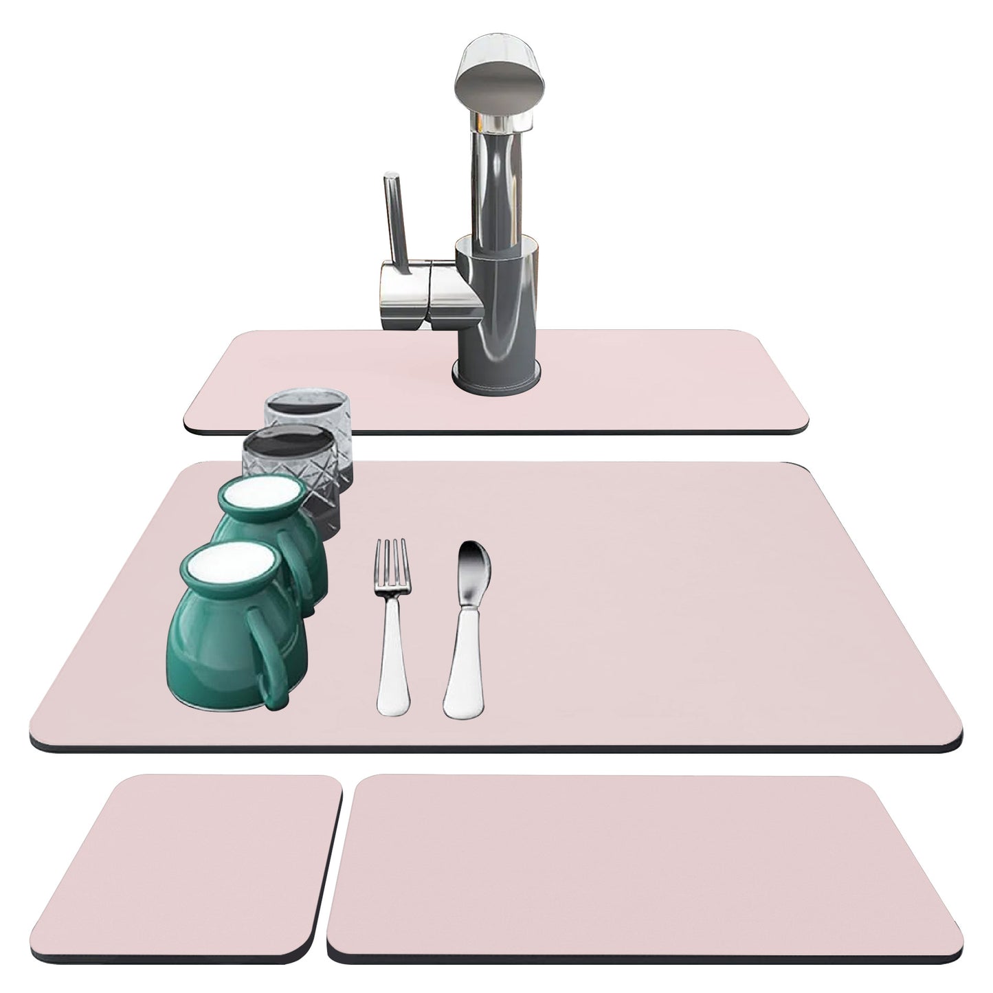 Set X4 Alfombrillas Absorbentes Cocina