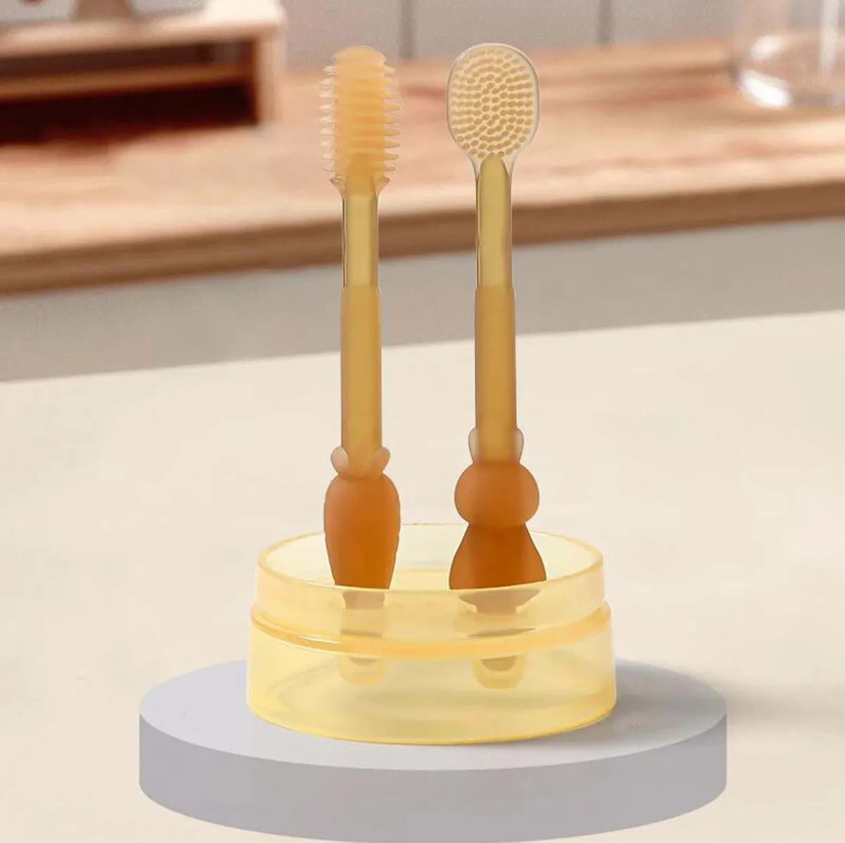 Cepillo en silicona para bebé