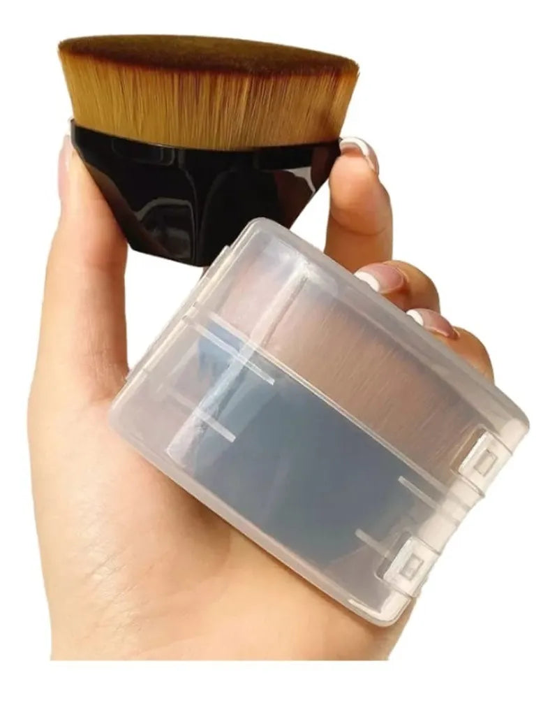 BROCHA MAQUILLAJE PLANA BASE SUAVE
