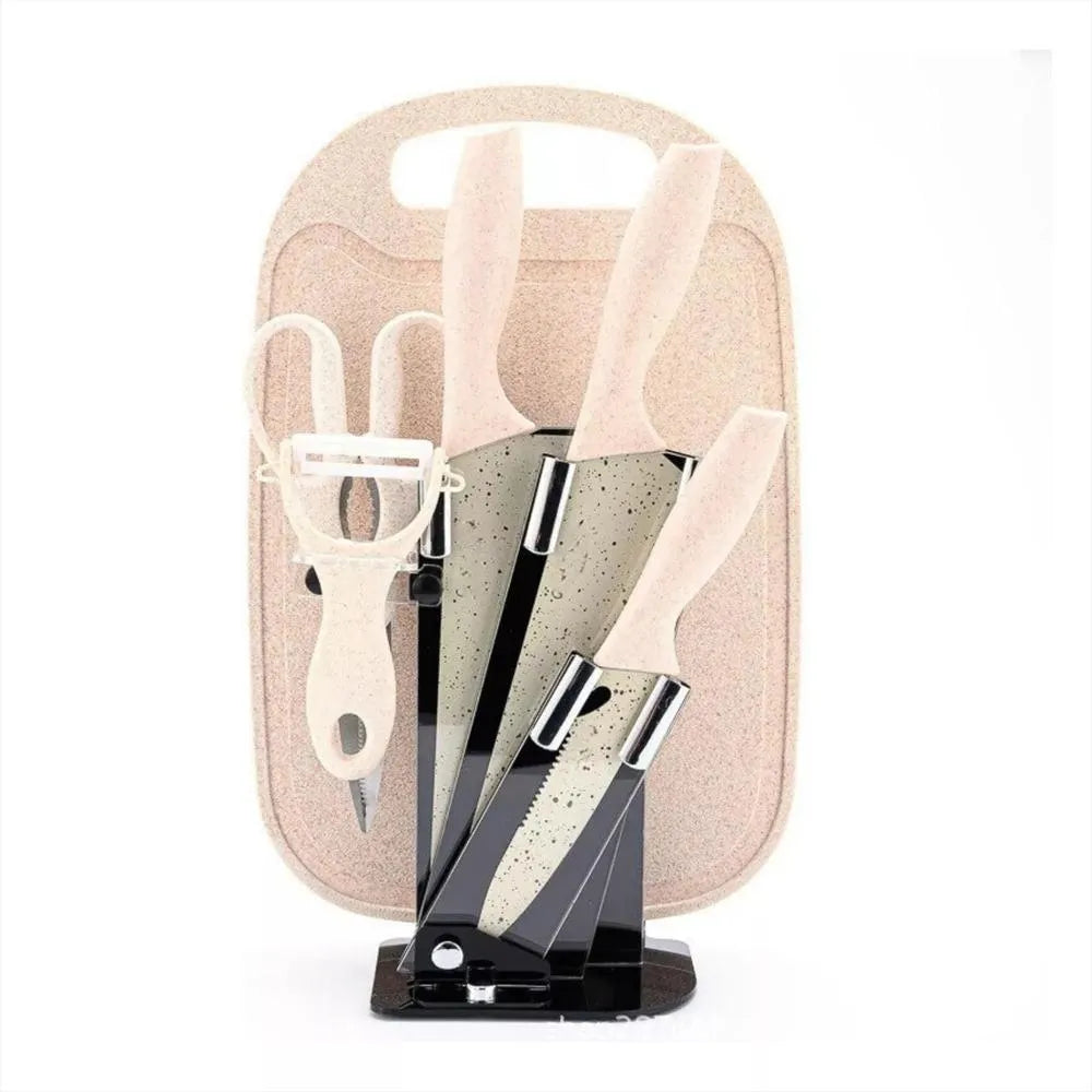 SET DE CUCHILLOS EN MÁRMOL