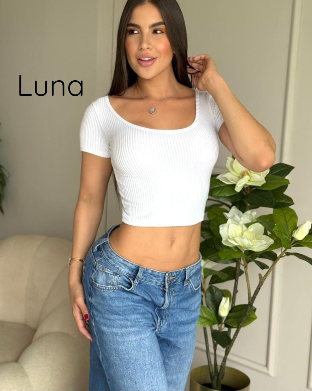 Blusa Dama En Rib: Luna