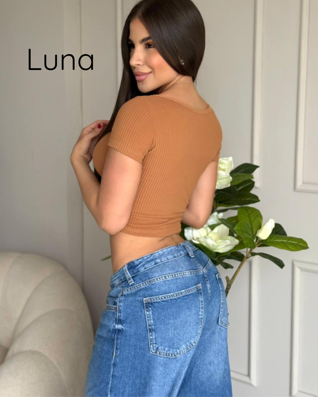 Blusa Dama En Rib: Luna
