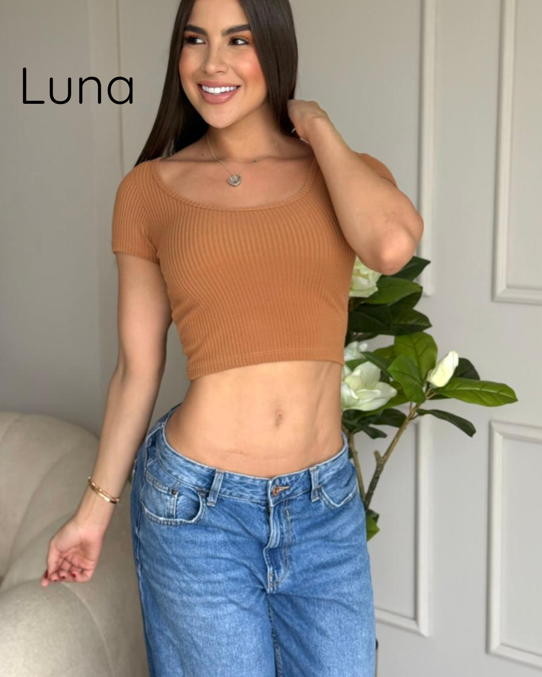 Blusa Dama En Rib: Luna