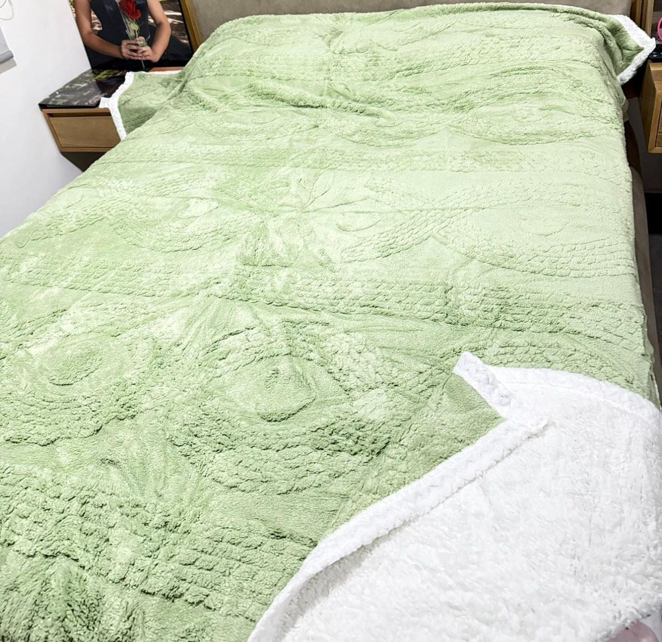 COBIJA TRENZADA OVEJERA